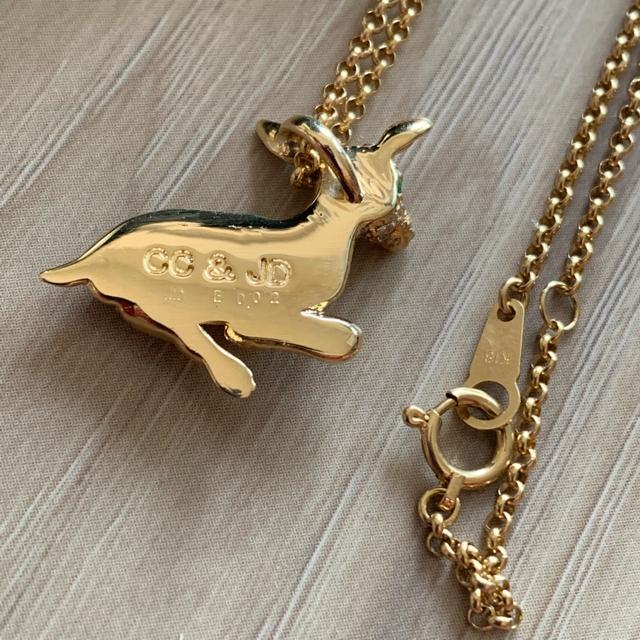 新品◆K18◆JUSTIN DAVIS×Charm Cult◆バンビネックレス◆45cm < ブランド  新品◆K18◆JUSTIN DAVIS×Charm Cult◆バンビネックレス◆45cm < ブランドの