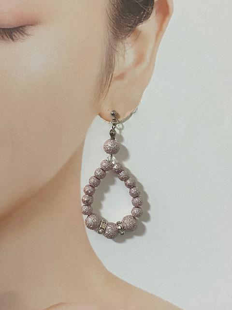 シュガーパールのピアス☆ロゼ < 女性アクセサリー/時計  シュガーパールのピアス☆ロゼ  < 女性アクセサリー/時計の