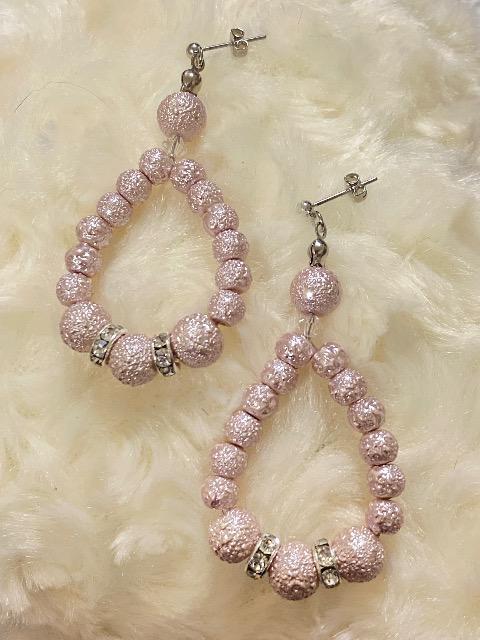 シュガーパールのピアス☆ロゼ < 女性アクセサリー/時計  シュガーパールのピアス☆ロゼ < 女性アクセサリー/時計の