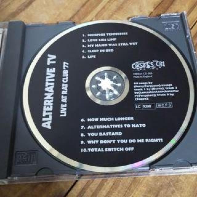 CD Live At Rat Club '77/Alternative TV  CD/DVD/rfI 