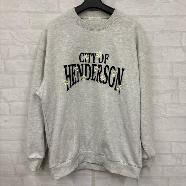 即決 FREAK’S STORE 刺繍 スウェット トレーナー グレー < ブランド 即決 FREAK’S STORE 刺繍 スウェット トレーナー グレー < ブランドの