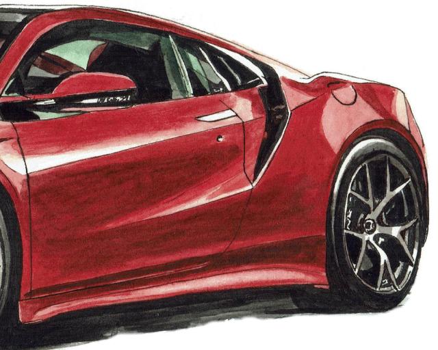 NC-203マクラーレン/NSX限定版画 直筆サイン額装済 < 自動車/バイク NC-203マクラーレン/NSX限定版画 直筆サイン額装済 < 自動車/バイク