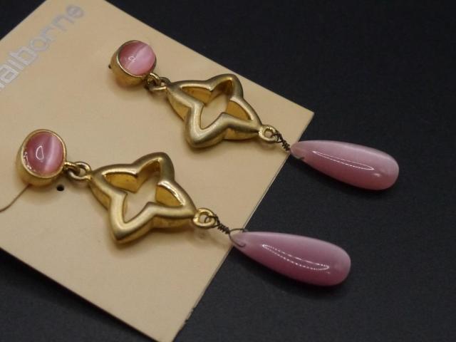 新品 LIZ claiborne アンティーク調ピンクストーン花ピアス ヴィンテージ風 ヴィクトリアン < 女性アクセサリー/時計 新品 LIZ claiborne アンティーク調ピンクストーン花ピアス ヴィンテージ風 ヴィクトリアン < 女性アクセサリー/時計の