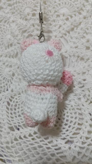 雪だるまとカラフルぱんだ*編みぐるみストラップ(ピンク) < ペット/手芸/園芸 雪だるまとカラフルぱんだ*編みぐるみストラップ(ピンク) < ペット/手芸/園芸の