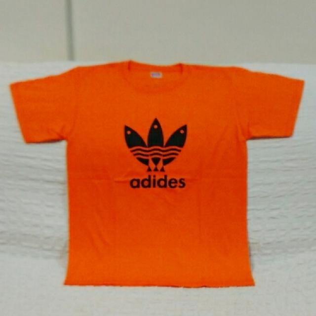 adides★おもしろTシャツ★オレンジ★XL★綿100%★ < 男性ファッション  adides★おもしろTシャツ★オレンジ★XL★綿100%★  < 男性ファッションの