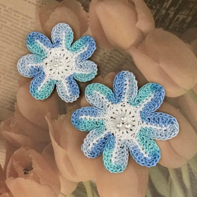 ハンドメイド♪レース編み 大小モチーフ2枚セット < 女性ファッション  ハンドメイド♪レース編み 大小モチーフ2枚セット  < 女性ファッションの