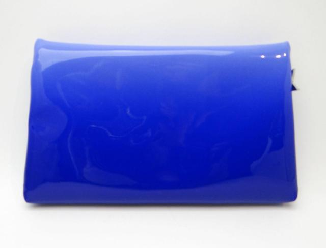 Christian Dior ディオール ロゴ ポーチ エナメルグラデーション ブルー系<USED>【送料無料】 < ブランド Christian Dior ディオール ロゴ ポーチ エナメルグラデーション ブルー系<USED>【送料無料】 < ブランドの