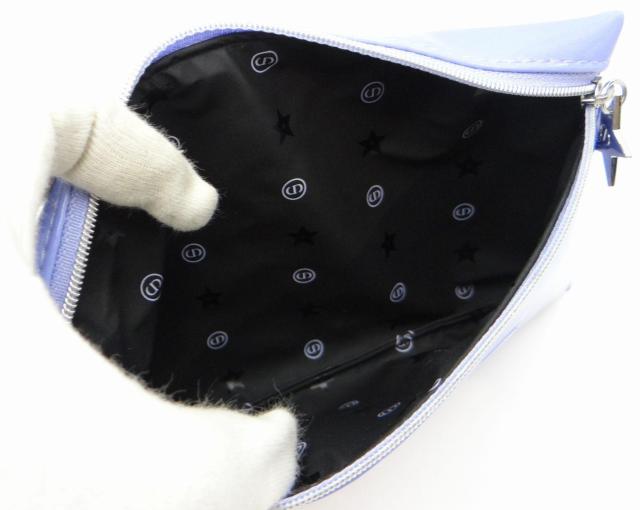 Christian Dior ディオール ロゴ ポーチ エナメルグラデーション ブルー系<USED>【送料無料】 < ブランド Christian Dior ディオール ロゴ ポーチ エナメルグラデーション ブルー系<USED>【送料無料】 < ブランドの