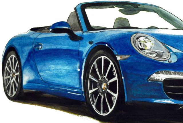 GC-1007 911カレラ/911S限定版画サイン額装作家平右ヱ門 < 自動車/バイク GC-1007 911カレラ/911S限定版画サイン額装作家平右ヱ門 < 自動車/バイク