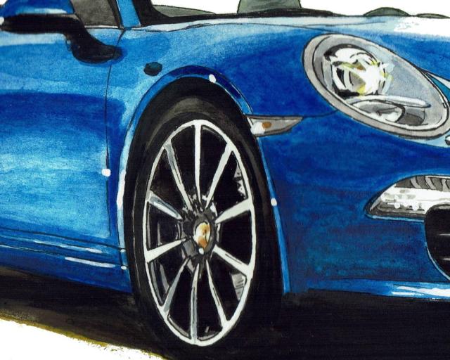 GC-1007 911カレラ/911S限定版画サイン額装作家平右ヱ門 < 自動車/バイク GC-1007 911カレラ/911S限定版画サイン額装作家平右ヱ門 < 自動車/バイク