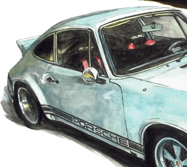 GC-1007 911カレラ/911S限定版画サイン額装作家平右ヱ門 < 自動車/バイク GC-1007 911カレラ/911S限定版画サイン額装作家平右ヱ門 < 自動車/バイク