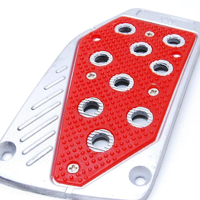 アルミ製 ノンスリップ スポーツペダルパッド レッド MT用 3個セット 汎用 ペダルカバー マニュアル ミッション 赤 < 自動車/バイク アルミ製 ノンスリップ スポーツペダルパッド レッド MT用 3個セット 汎用 ペダルカバー マニュアル ミッション 赤 < 自動車/バイク