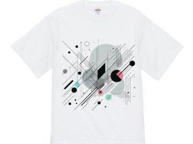 ハイクオリティー Tシャツ 抽象 幾何学 静かな個性 前 < 男性ファッション ハイクオリティー Tシャツ 抽象 幾何学 静かな個性 前 < 男性ファッションの