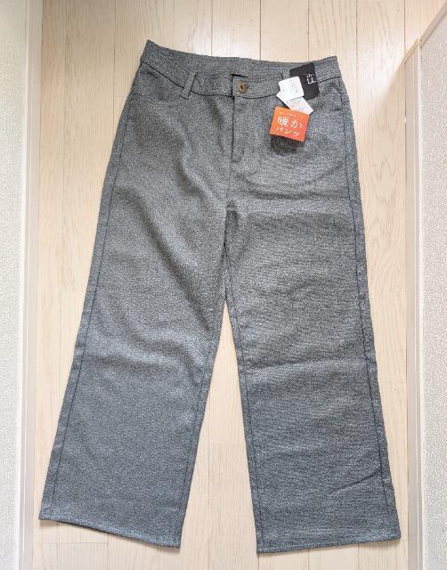 LL★光発熱★保温素材★裏ベロア背中フィットワイドパンツ★新品 < 女性ファッション LL★光発熱★保温素材★裏ベロア背中フィットワイドパンツ★新品 < 女性ファッションの