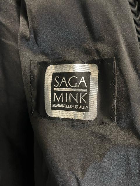 SAGA MINK ミンクファーコート 毛皮 ミンク ファーコート ブラック リアルファー ミドル丈 < 女性ファッション SAGA MINK ミンクファーコート 毛皮 ミンク ファーコート ブラック リアルファー ミドル丈 < 女性ファッションの
