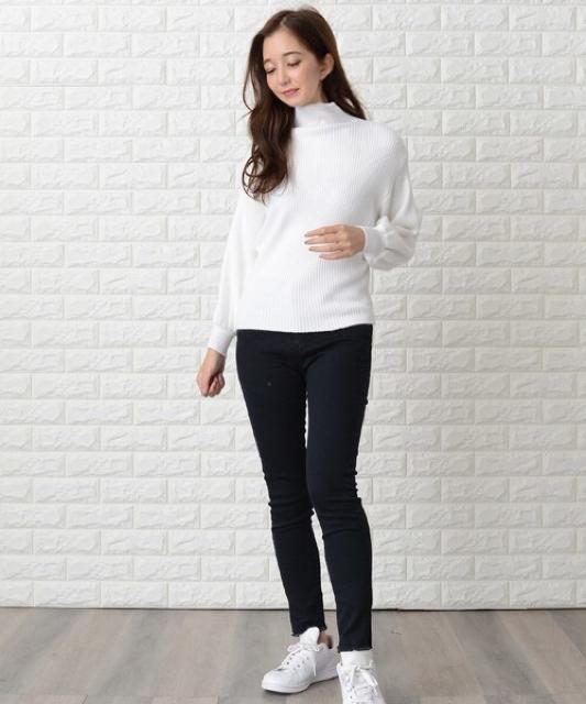 セール●定価3,278円●ボトルネックバルーンスリーブニット●白ホワイト < 女性ファッション  セール●定価3,278円●ボトルネックバルーンスリーブニット●白ホワイト < 女性ファッションの