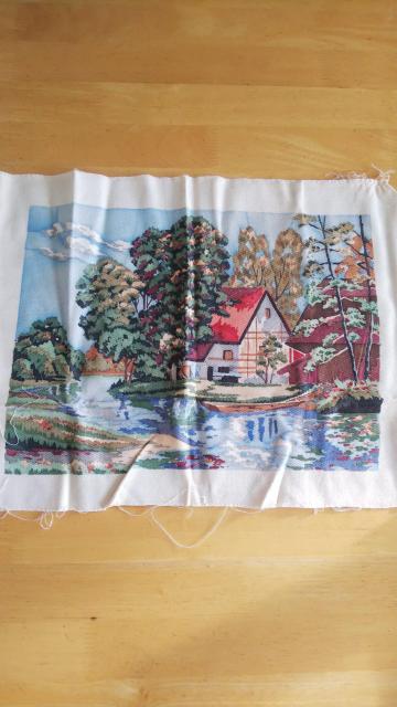 文化刺繍 2号 湖畔の住宅 < ペット/手芸/園芸  文化刺繍 2号 湖畔の住宅 < ペット/手芸/園芸の