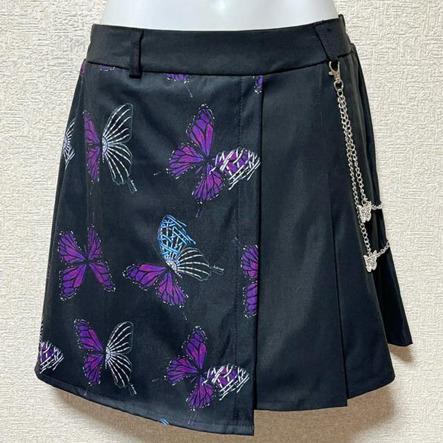 【新品/ACDC RAG】アンデッドバタフライ柄切替ミニスカート < ブランド  【新品/ACDC RAG】アンデッドバタフライ柄切替ミニスカート < ブランドの