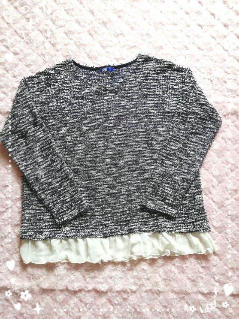 filvario*裾シフォンフリルトップス < 女性ファッション  filvario*裾シフォンフリルトップス  < 女性ファッションの