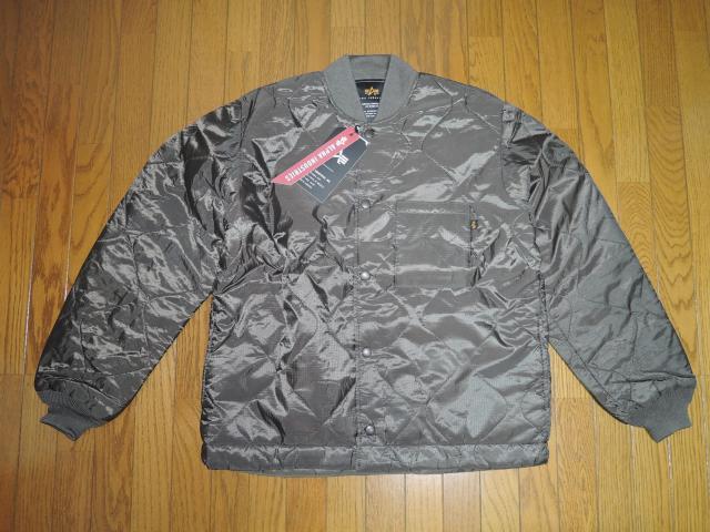 新品 ALPHA INDUSTRIES アルファ インダストリーズ CWU-9P キルト ライナー ジャケット M グレー 中綿 < ブランド  新品 ALPHA INDUSTRIES アルファ インダストリーズ CWU-9P キルト ライナー ジャケット M グレー 中綿 < ブランドの