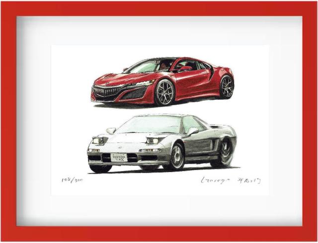 NC-211 ホンダNSX限定版画 直筆サイン額装済 < 自動車/バイク NC-211 ホンダNSX限定版画 直筆サイン額装済 < 自動車/バイク