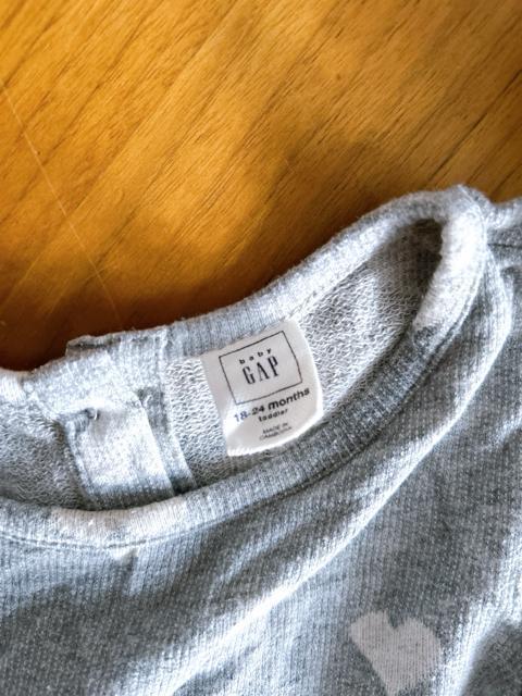 【baby GAP 】ハート柄ワンピース 90cm < キッズ/ベビー 【baby GAP 】ハート柄ワンピース 90cm < キッズ/ベビーの