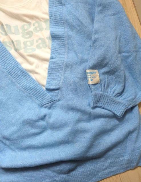 150★sugar sugar★Vネックニット+ロンT★2点セット★新品★送料無料 < キッズ/ベビー 150★sugar sugar★Vネックニット+ロンT★2点セット★新品★送料無料 < キッズ/ベビーの