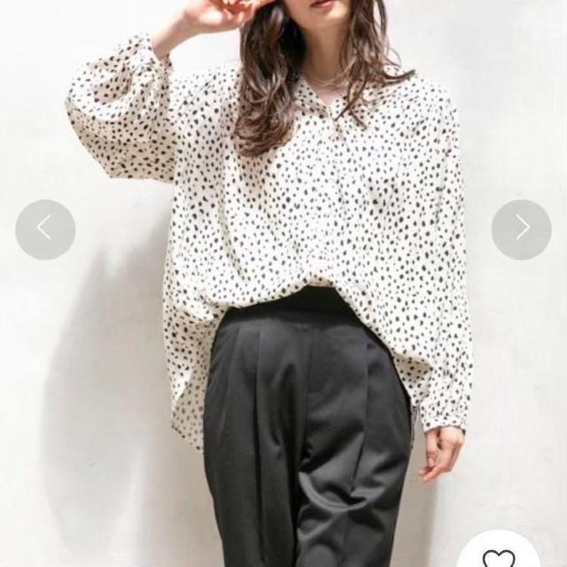 ◆GLOBAL WORK/グローバルワーク◆さらさらリラックスプリントブラウス★ドット柄S♪ < ブランド ◆GLOBAL WORK/グローバルワーク◆さらさらリラックスプリントブラウス★ドット柄S♪ < ブランドの