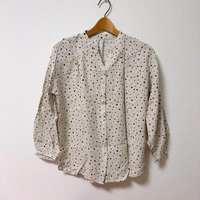 ◆GLOBAL WORK/グローバルワーク◆さらさらリラックスプリントブラウス★ドット柄S♪ < ブランド ◆GLOBAL WORK/グローバルワーク◆さらさらリラックスプリントブラウス★ドット柄S♪ < ブランドの