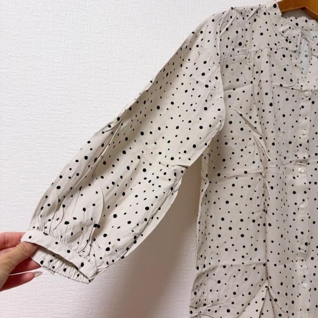 ◆GLOBAL WORK/グローバルワーク◆さらさらリラックスプリントブラウス★ドット柄S♪ < ブランド ◆GLOBAL WORK/グローバルワーク◆さらさらリラックスプリントブラウス★ドット柄S♪ < ブランドの