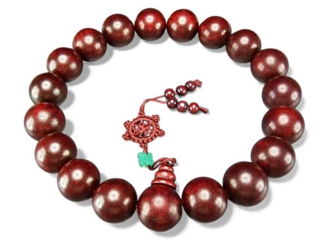 超大レッド檀木数珠木製念珠約24.5mm18粒+親玉 < 男性アクセサリー/時計 超大レッド檀木数珠木製念珠約24.5mm18粒+親玉 < 男性アクセサリー/時計の