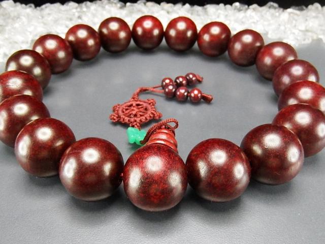 超大レッド檀木数珠木製念珠約24.5mm18粒+親玉 < 男性アクセサリー/時計 超大レッド檀木数珠木製念珠約24.5mm18粒+親玉 < 男性アクセサリー/時計の