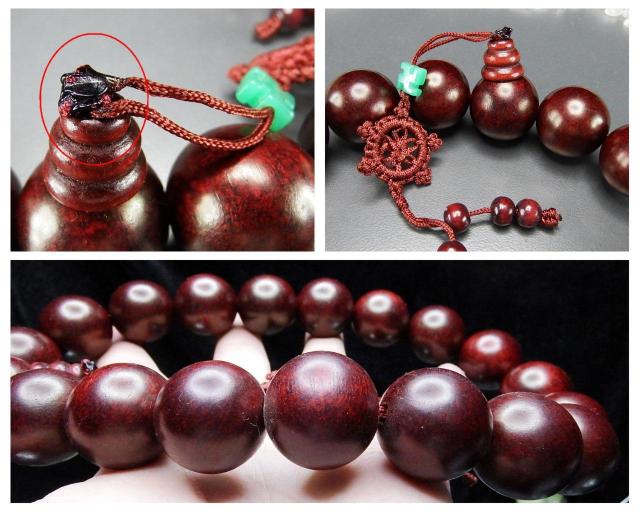 超大レッド檀木数珠木製念珠約24.5mm18粒+親玉 < 男性アクセサリー/時計 超大レッド檀木数珠木製念珠約24.5mm18粒+親玉 < 男性アクセサリー/時計の