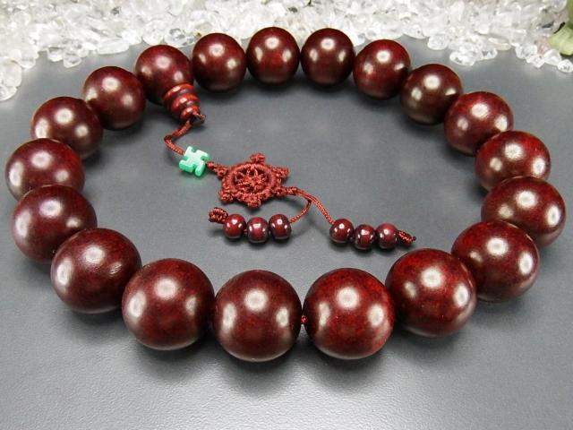 超大レッド檀木数珠木製念珠約24.5mm18粒+親玉 < 男性アクセサリー/時計 超大レッド檀木数珠木製念珠約24.5mm18粒+親玉 < 男性アクセサリー/時計の