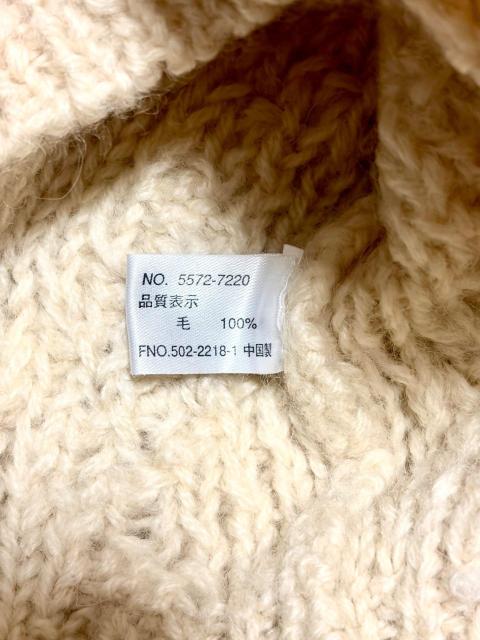 メンズ Seahop Mサイズ ニューウール100% ケーブル編み ニットセーター クリーム色 アランニット風 < 男性ファッション メンズ Seahop Mサイズ ニューウール100% ケーブル編み ニットセーター クリーム色 アランニット風 < 男性ファッションの