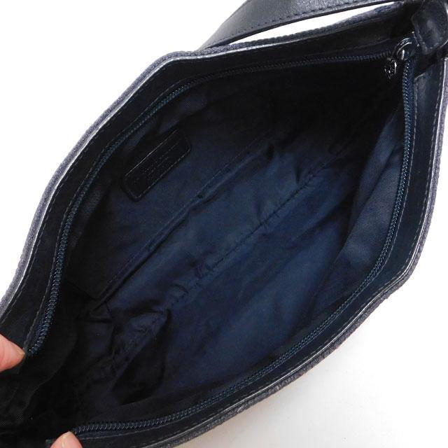 1000円 HUNTING WORLD ハンティングワールド ハンドバッグ ワンショルダーバッグ 紺 黒 < ブランド 1000円 HUNTING WORLD ハンティングワールド ハンドバッグ ワンショルダーバッグ 紺 黒 < ブランドの