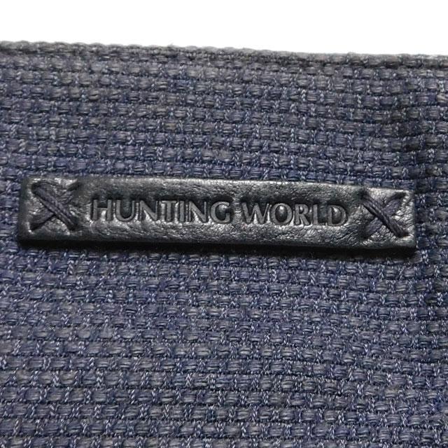 1000円 HUNTING WORLD ハンティングワールド ハンドバッグ ワンショルダーバッグ 紺 黒 < ブランド 1000円 HUNTING WORLD ハンティングワールド ハンドバッグ ワンショルダーバッグ 紺 黒 < ブランドの