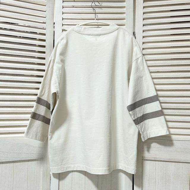 THE SHOP TK コットン フットボール Tシャツ カットソー L < ブランド THE SHOP TK コットン フットボール Tシャツ カットソー L < ブランドの