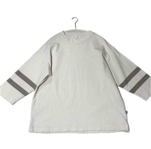 THE SHOP TK コットン フットボール Tシャツ カットソー L < ブランド THE SHOP TK コットン フットボール Tシャツ カットソー L < ブランドの