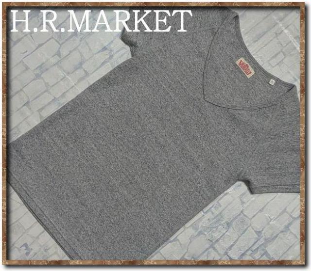 ハリウッドランチマーケット 刺繍入りVネックカットソー グレー < ブランド ハリウッドランチマーケット 刺繍入りVネックカットソー グレー < ブランドの