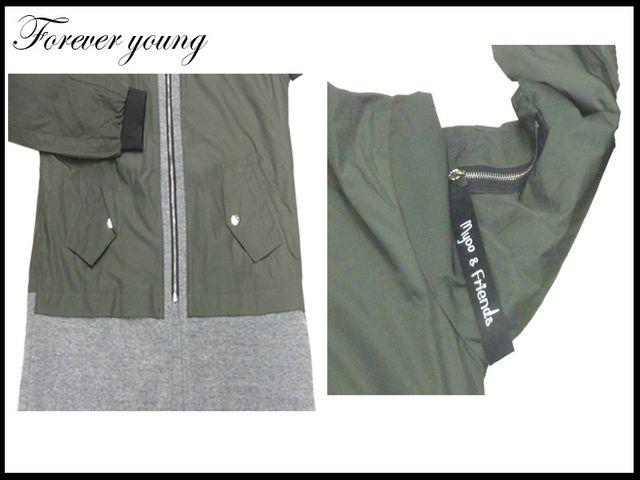 新 Forever young のフード付ロングジャケット XL < 男性ファッション  新 Forever young のフード付ロングジャケット XL < 男性ファッションの