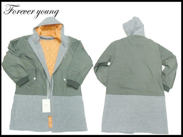 新 Forever young のフード付ロングジャケット XL < 男性ファッション  新 Forever young のフード付ロングジャケット XL < 男性ファッションの
