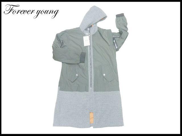 新 Forever young のフード付ロングジャケット XL < 男性ファッション  新 Forever young のフード付ロングジャケット XL < 男性ファッションの