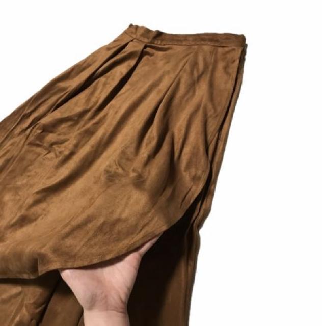(ゴム)キャメルスエードエスニック〓ロングラップスカート(M)美品〓 < ブランド (ゴム)キャメルスエードエスニック〓ロングラップスカート(M)美品〓 < ブランドの