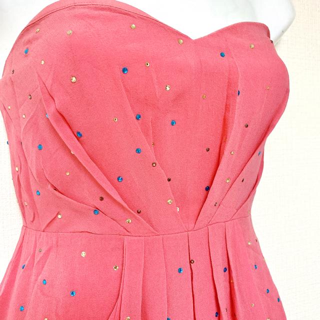 ストーンピンクべアミニワンピースドレスsilkシルク絹チュニック < ブランド ストーンピンクべアミニワンピースドレスsilkシルク絹チュニック < ブランドの