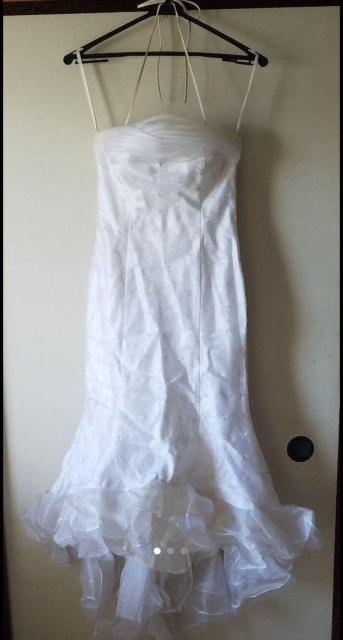 1st FUTABA YOKO PRODUCE ホワイト ロングドレス 刺繍 レース 美品 激安 キャバ嬢 バースデー パーティー < 女性ファッション  1st FUTABA YOKO PRODUCE ホワイト ロングドレス 刺繍 レース 美品 激安 キャバ嬢 バースデー パーティー  < 女性ファッションの