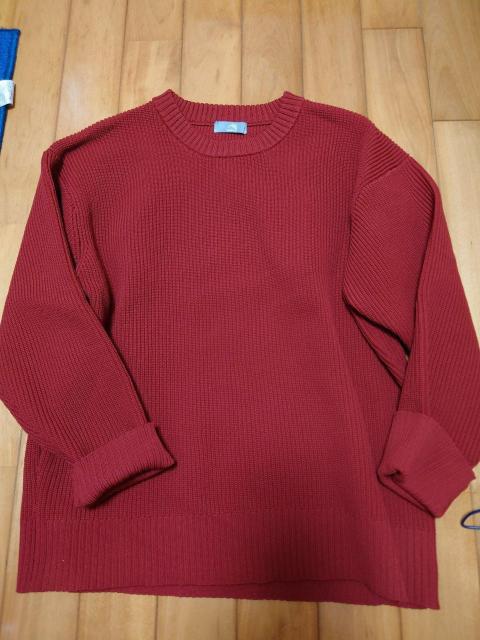 新品軽量あたたかニット 暗めレッドLサイズ < 女性ファッション  新品軽量あたたかニット 暗めレッドLサイズ  < 女性ファッションの