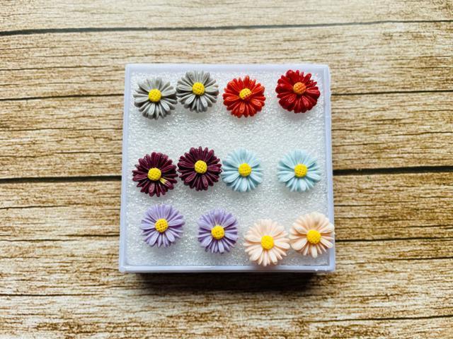 b136 樹脂ピアス マルチカラー 6ペア < 女性アクセサリー/時計 b136 樹脂ピアス マルチカラー 6ペア < 女性アクセサリー/時計の