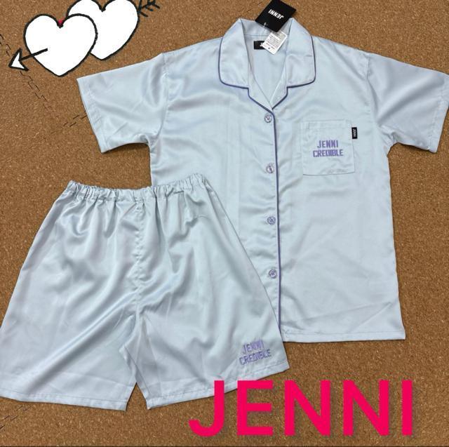 新品未使用タグ付き150サイズ 半袖パジャマ シャツパジャマ JENNI サックス < ブランド  新品未使用タグ付き150サイズ 半袖パジャマ シャツパジャマ JENNI サックス  < ブランドの