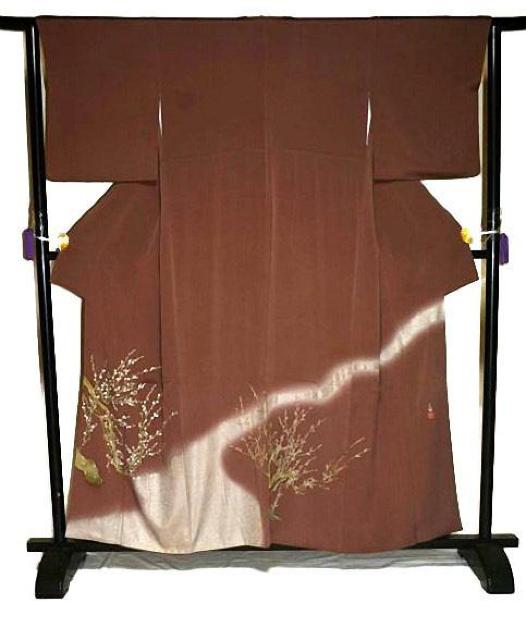 色留袖 最高峰 新品同様 京友禅作家 松尾光琳 銀彩 流水枝花文 鬼しぼ縮緬 1つ紋 身丈158cm 裄63cm T3641 < 女性ファッション 色留袖 最高峰 新品同様 京友禅作家 松尾光琳 銀彩 流水枝花文 鬼しぼ縮緬 1つ紋 身丈158cm 裄63cm T3641 < 女性ファッションの